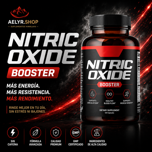 Suplemento Potenciador Natural de Energía y Rendimiento - Nitric Oxide Booster
