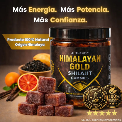 Himalayan Gold Shilajit Gummies – Energía Natural y Vitalidad en Cada Gominola