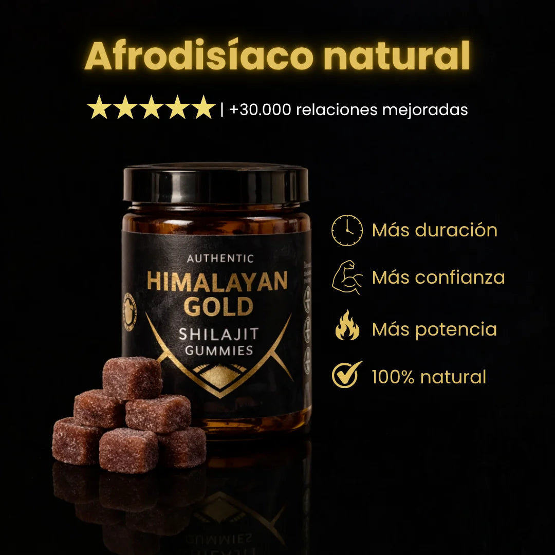 Himalayan Gold Shilajit Gummies – Energía Natural y Vitalidad en Cada Gominola