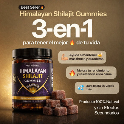 Himalayan Gold Shilajit Gummies – Energía Natural y Vitalidad en Cada Gominola
